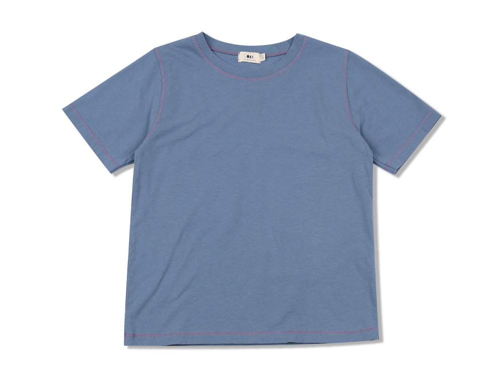 반팔 티셔츠 블루 색상 이미지-S2L29